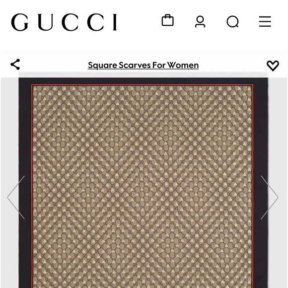 Gucci GG Gold BIG Bee SUPREME ❤️💚🐝 Silk Scarf - Picture 2 of 9